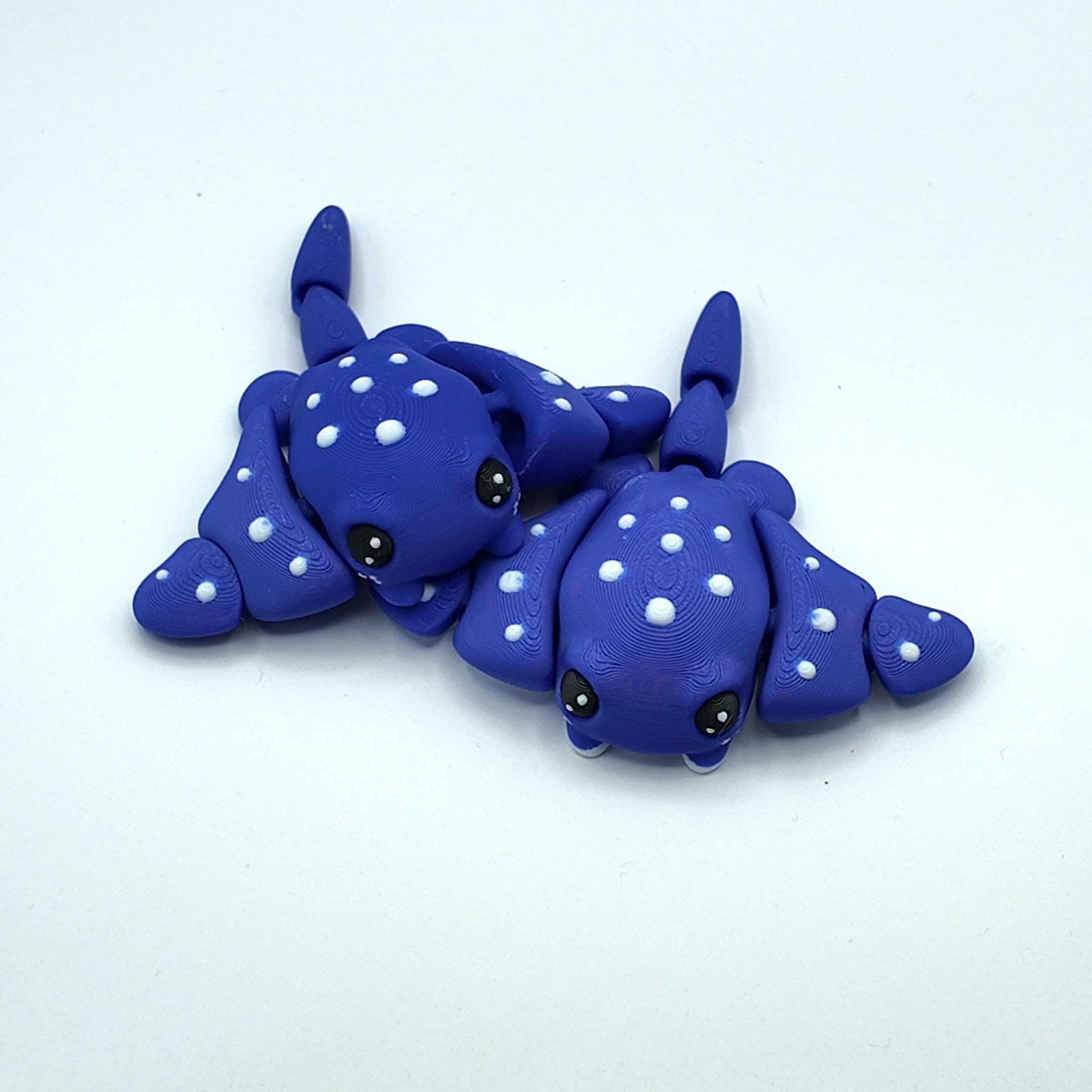  Articulated Stingray Flexi Toy – Cute Fidget Toy | 3D Printed Sensory Desk Pet | Chunky Tactile Toy | Stingray Gift for Kids & Adults | Multiple Colours