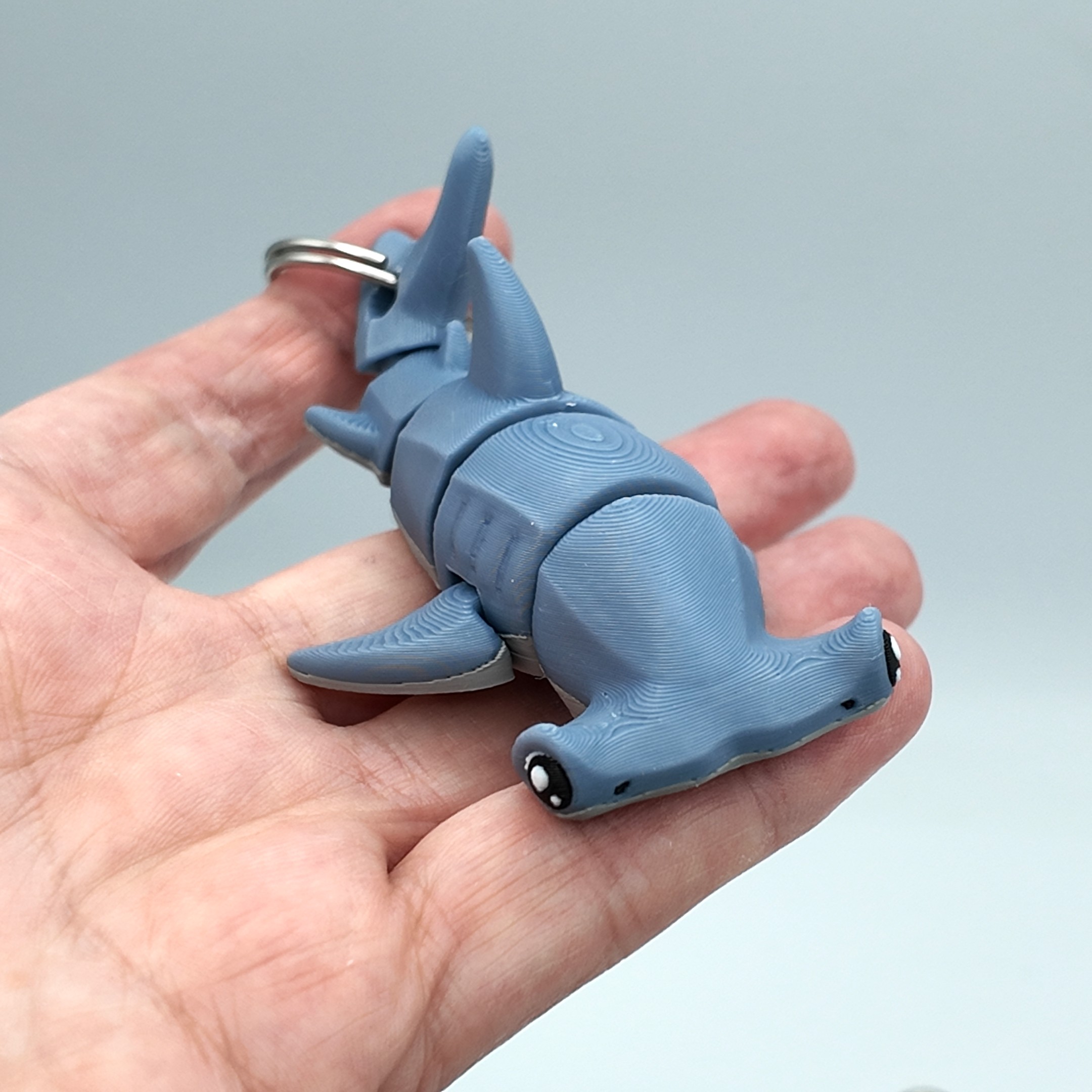 Hammerhead Shark Fidget Toy keyring – Hammerhead Shark – Articulated Desk Toy – Keychain Option – Sensory Gift for Shark Lovers