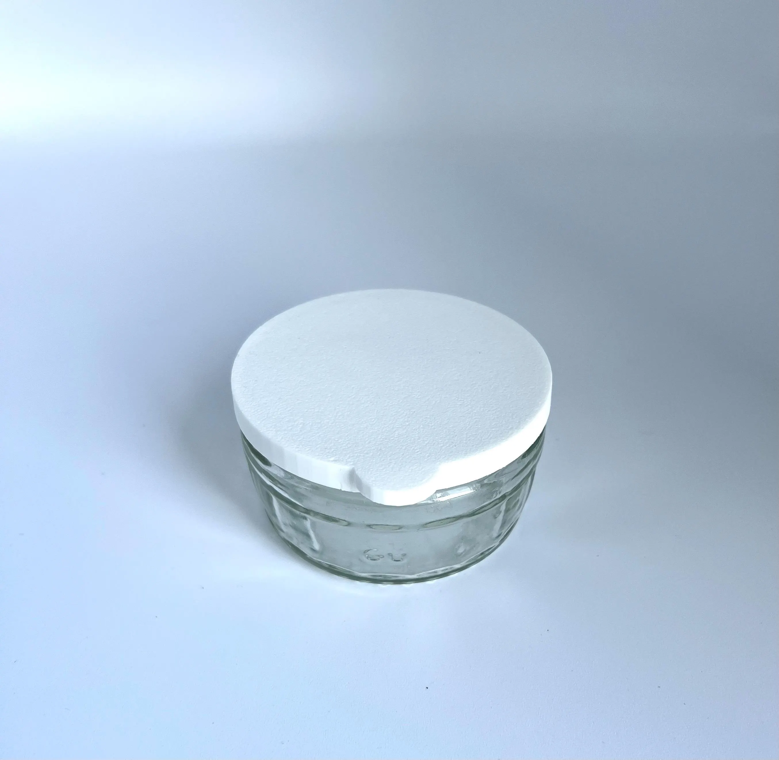 Flexible Gu Pot Lids - Pack of 4, White Lids for Glass Gu Pot, ideal for Crafts and other storage of small items