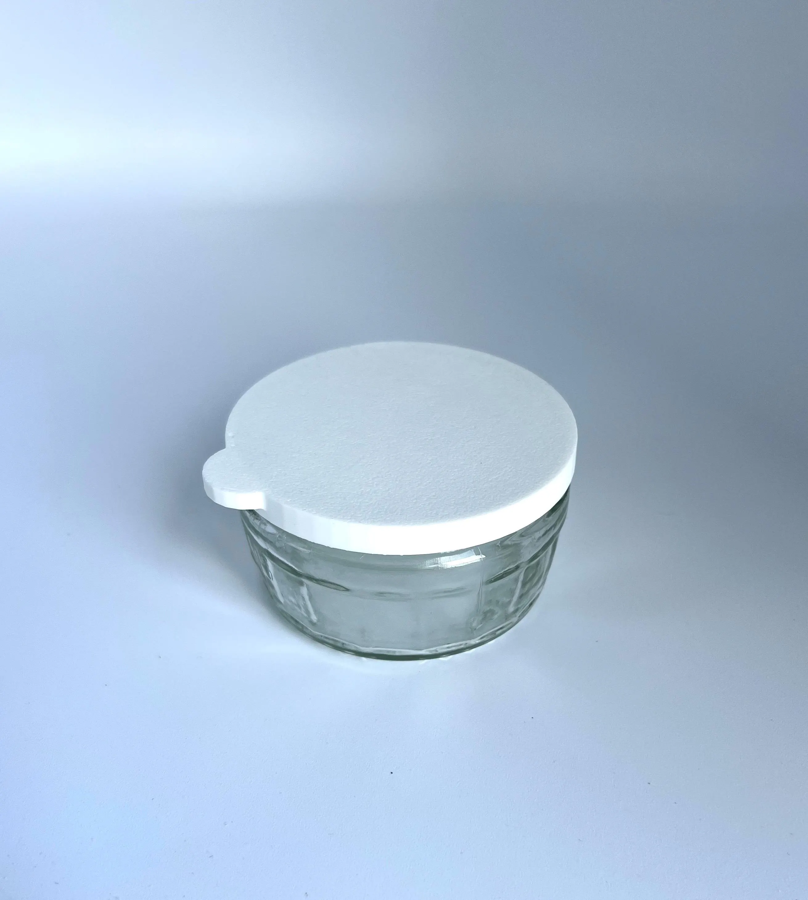Flexible Gu Pot Lids - Pack of 4, White Lids for Glass Gu Pot, ideal for Crafts and other storage of small items
