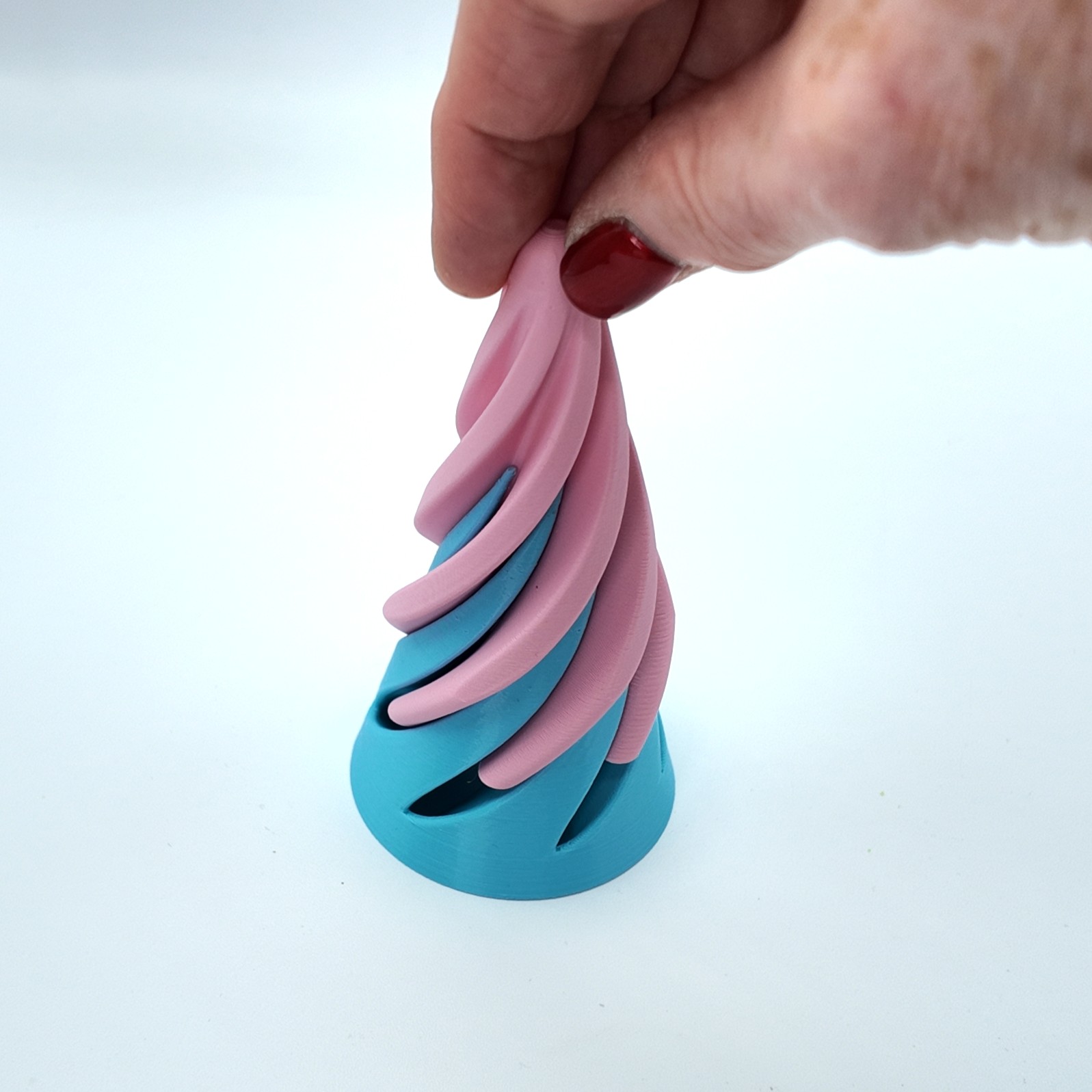 Fidget Cone Toy – Twisting Spinner Desk Toy – Sensory Fidget for Adults & Kids – Eco Friendly PLA – Unique Spinning Gift Idea