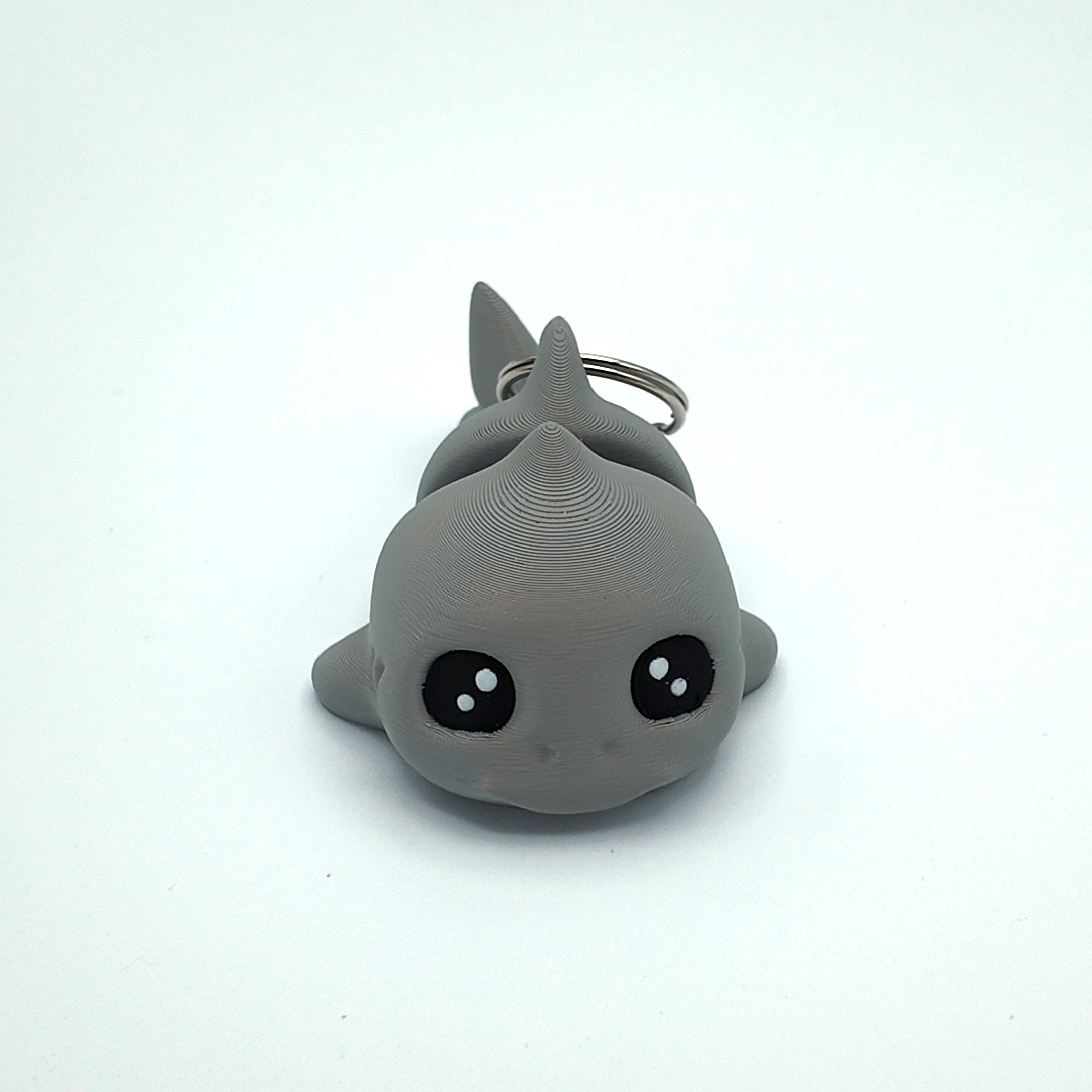 Cute Baby Shark Keyring – Articulated & Flexible Fidget Toy Bag Tag for Kids & Adults | 3D Printed Shark Keychain | Sensory Gift | Ocean Animal Accessory