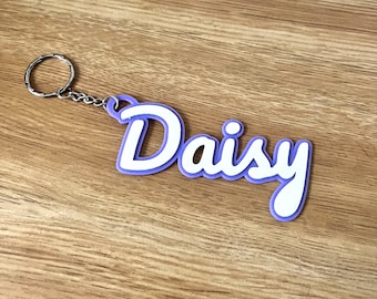 Personalised name keychain, Name Keyring, Name Bag Tag, Party Bag Gifts