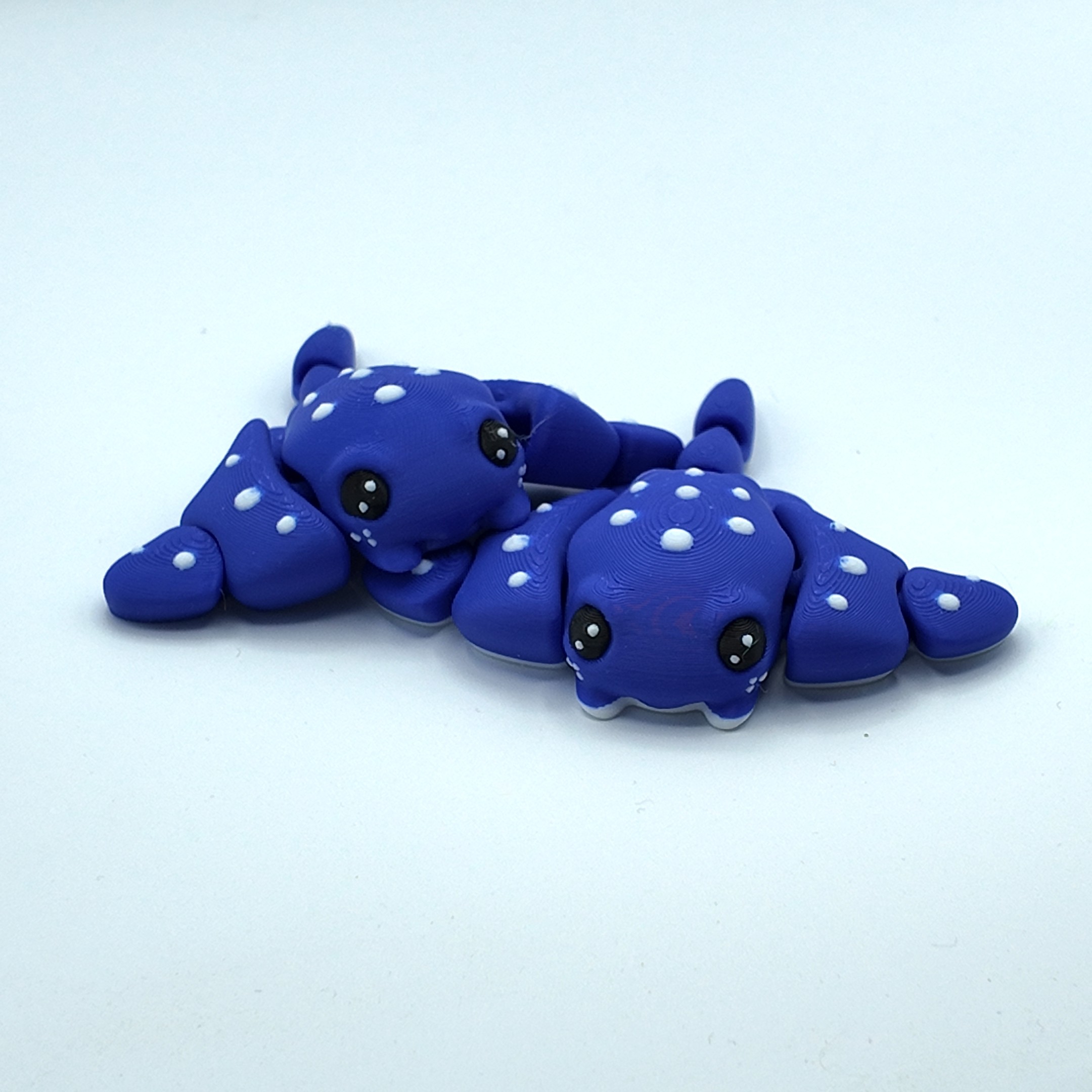  Articulated Stingray Flexi Toy – Cute Fidget Toy | 3D Printed Sensory Desk Pet | Chunky Tactile Toy | Stingray Gift for Kids & Adults | Multiple Colours