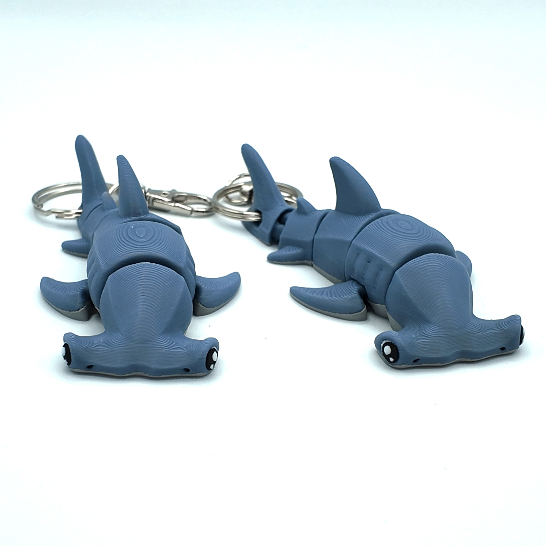 Hammerhead Shark Fidget Toy keyring – Hammerhead Shark – Articulated Desk Toy – Keychain Option – Sensory Gift for Shark Lovers