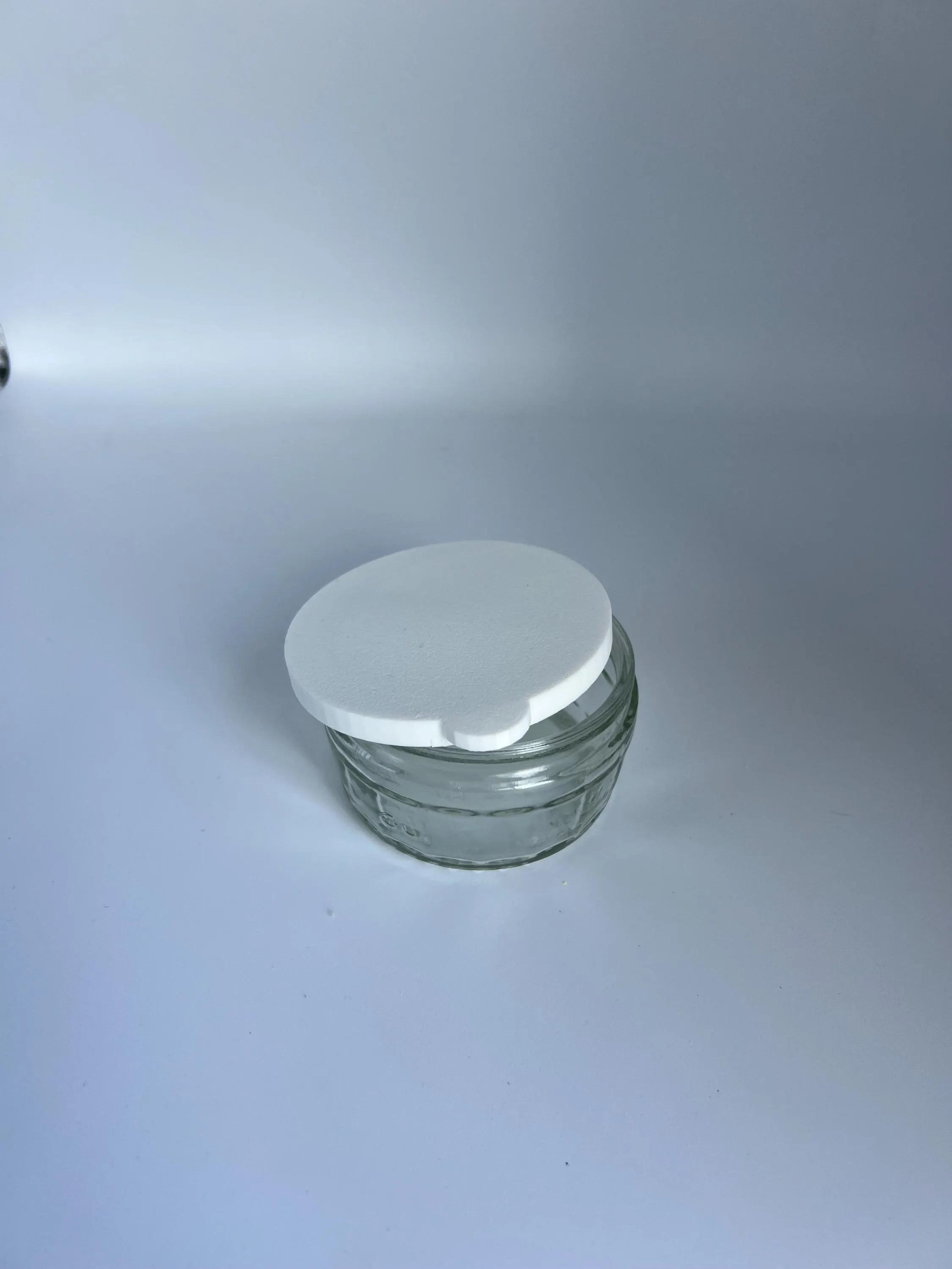 Flexible Gu Pot Lids - Pack of 4, White Lids for Glass Gu Pot, ideal for Crafts and other storage of small items