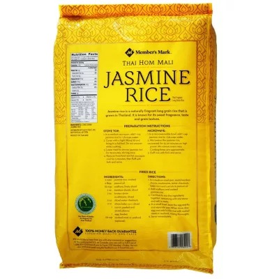 Member's Mark™ Thai Jasmine Rice (25 lb.) is a restaurant-sized bag of high-quality jasmine rice. Thai Jasmine rice is one of the primary ingredients in a vast array of dishes.