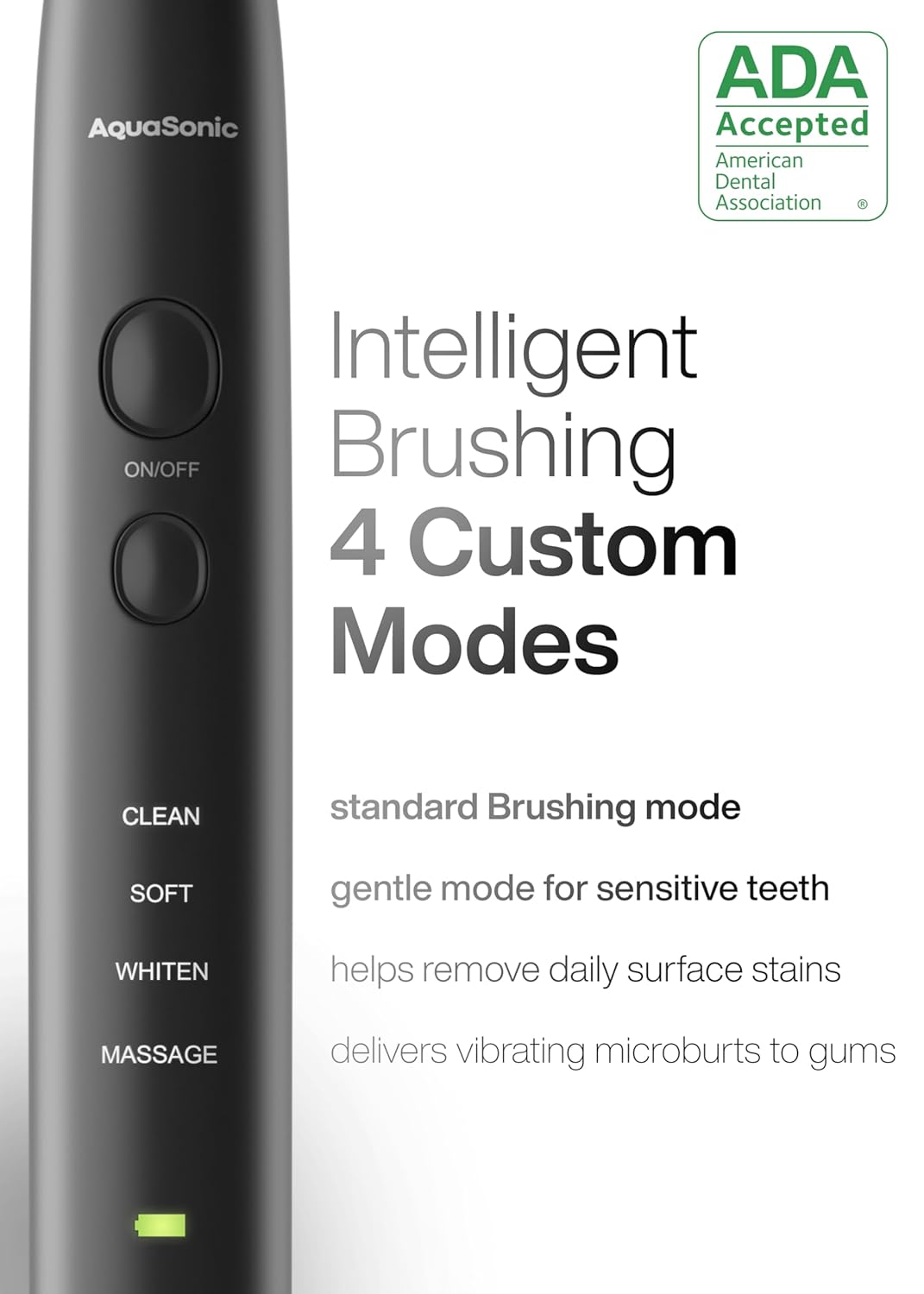 Aquasonic Black Series Ultra Whitening Toothbrush
