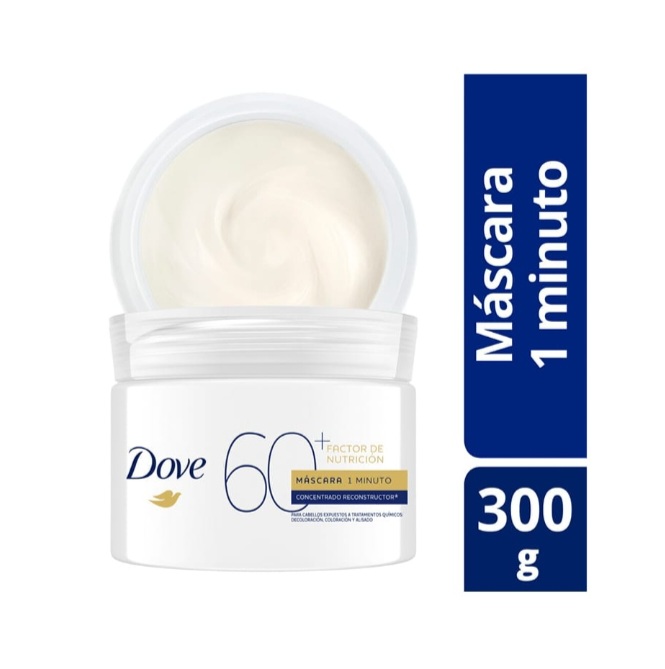 Dove 60+ Máscara 1 minuto