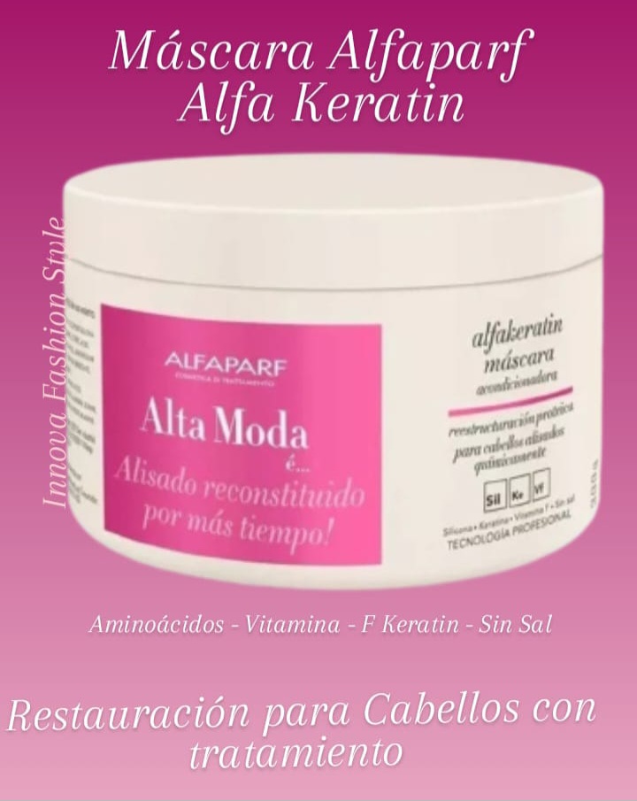 Mascarilla Alfaparf Alfa Keratin para Cabellos Alisados
