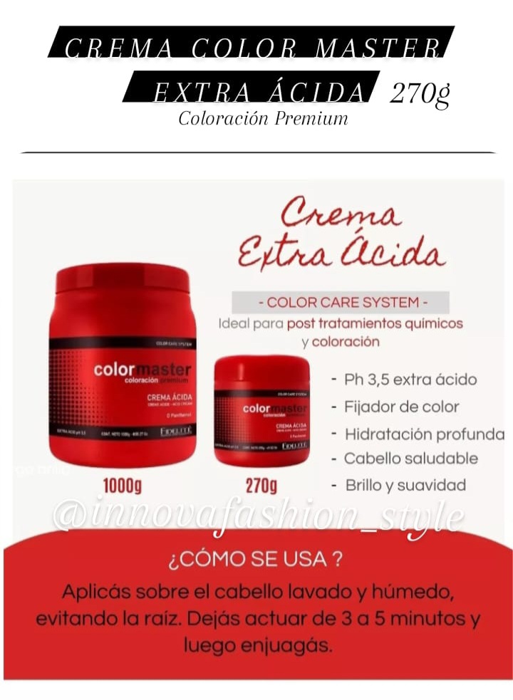 Crema Extra Ácida Color Master 270g