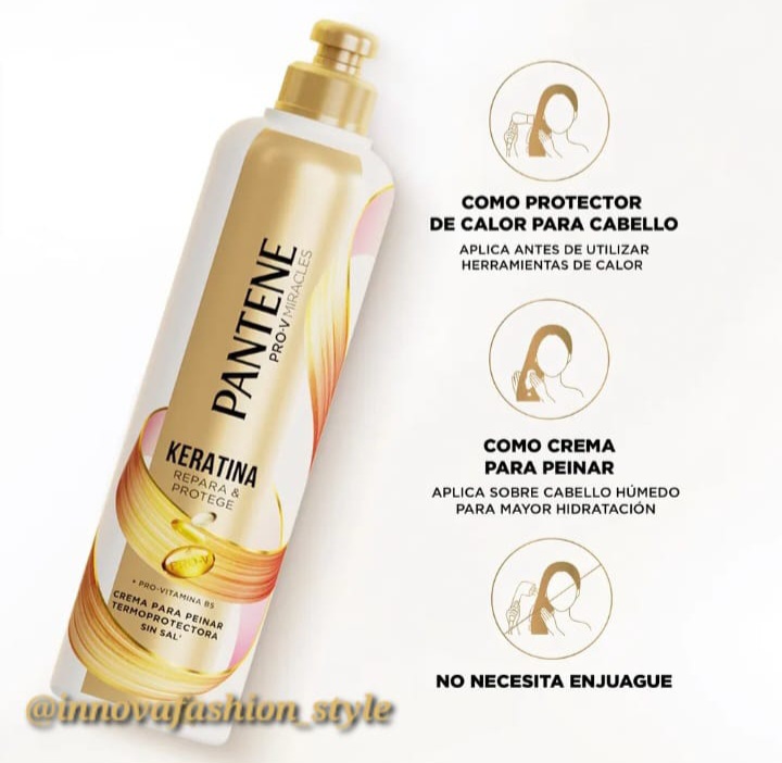 Crema para Peinar Pantene Keratina x 300 ml