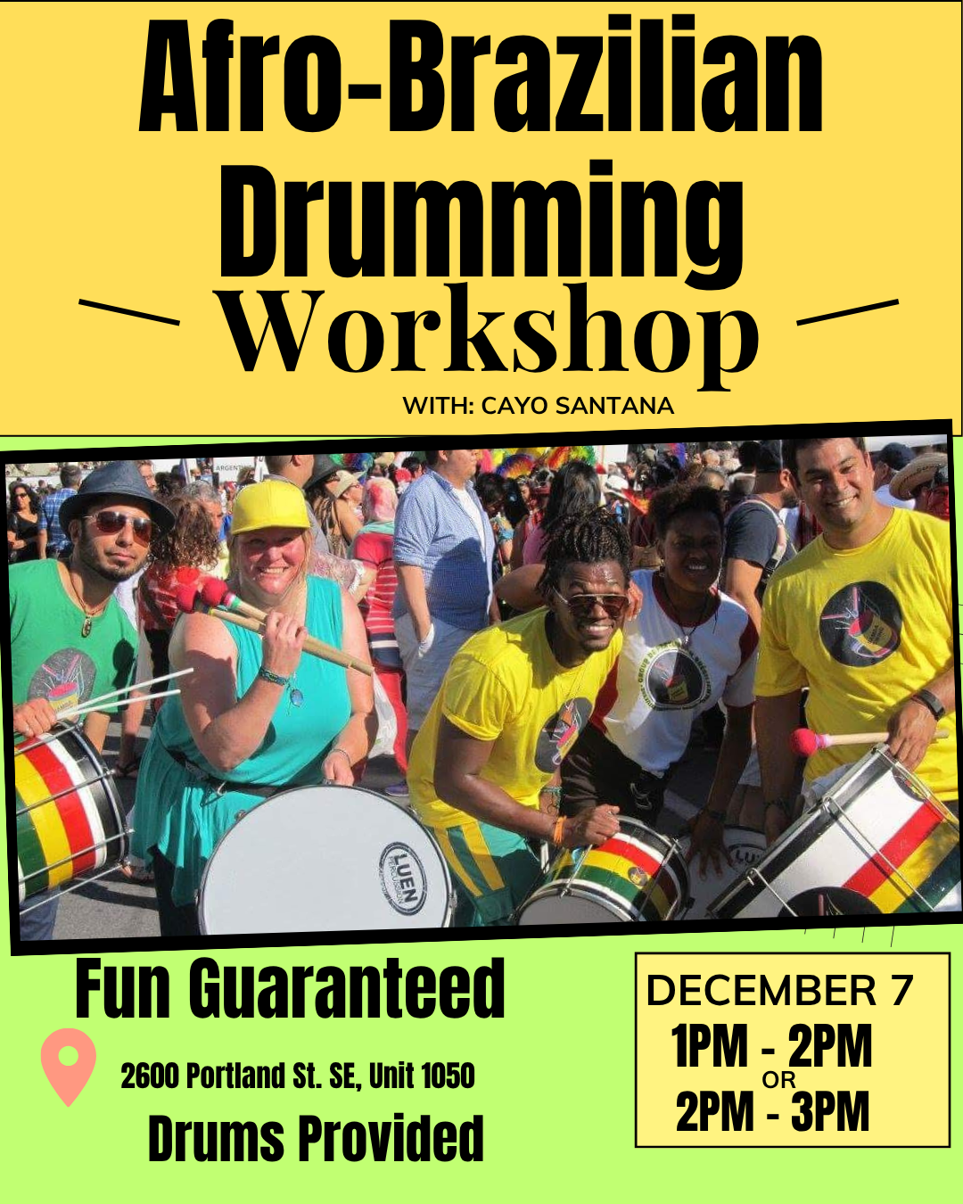 Afro-Brazilian Drumming Workshop