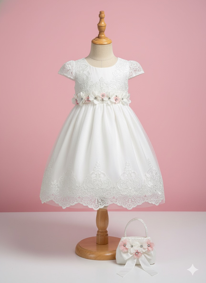 Vestido de niña blanco