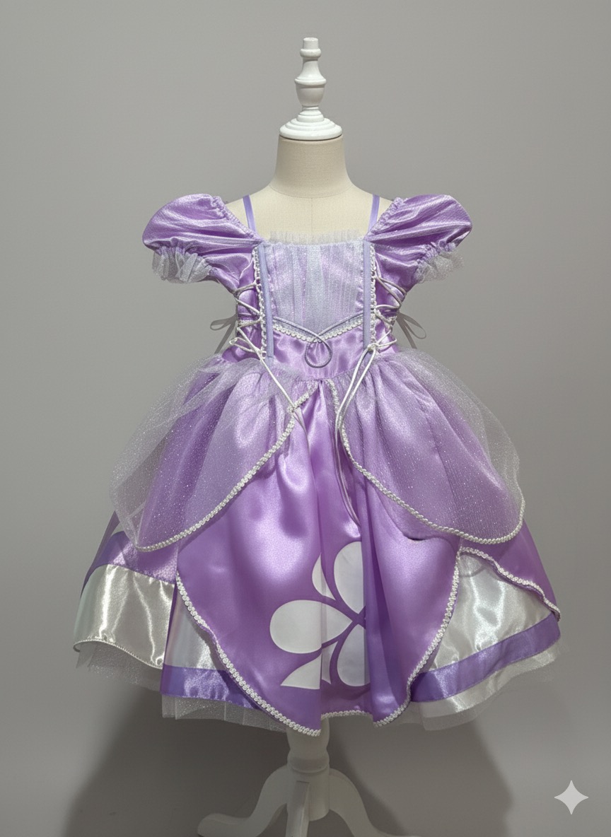 Vestido de princesa infantil