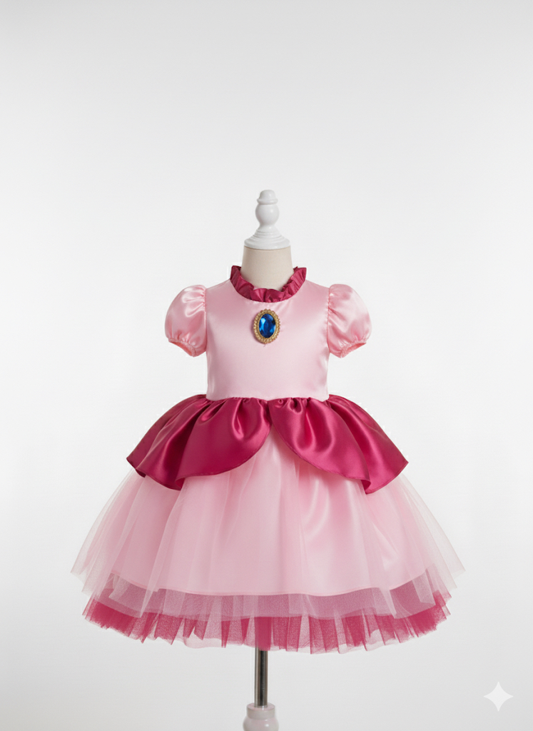 Vestido de princesa rosa