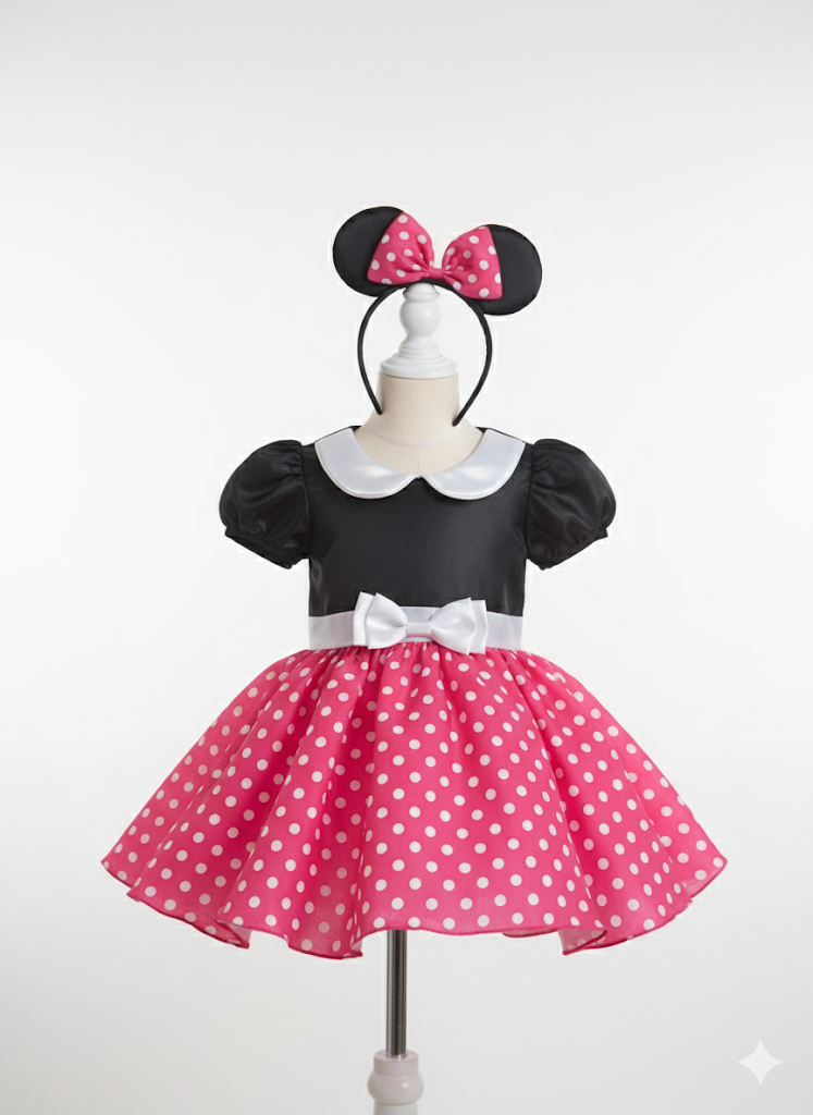 Vestido de Minnie Mouse para niñas