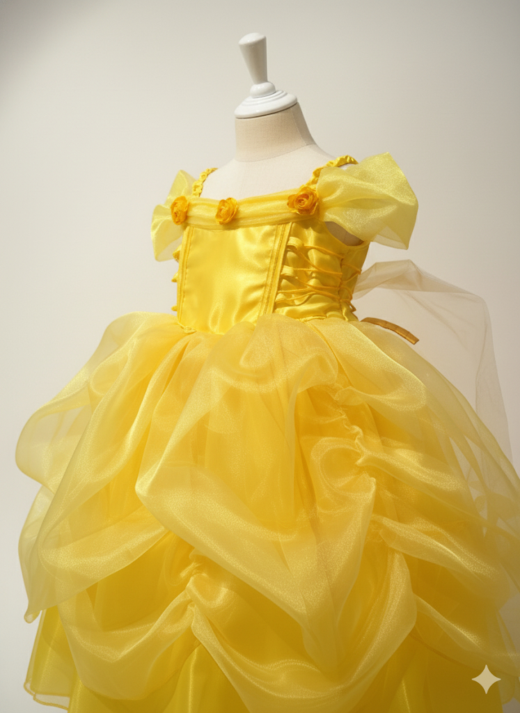 Vestido de princesa amarilla