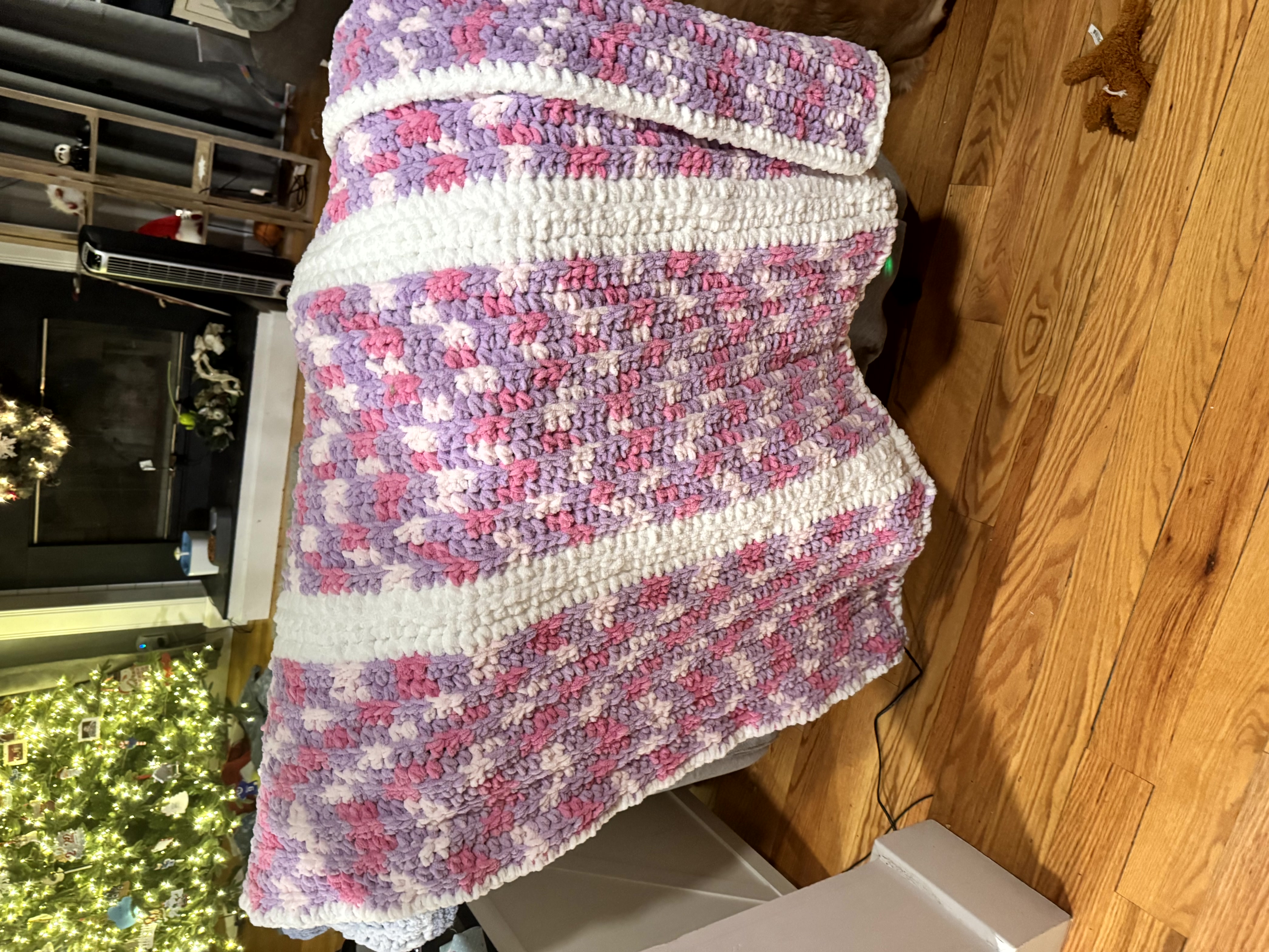 Little Miss Handmade Chenille Blanket