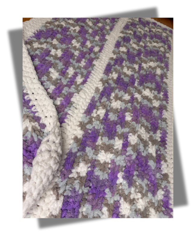 Handmade Lavender Lovely Blanket