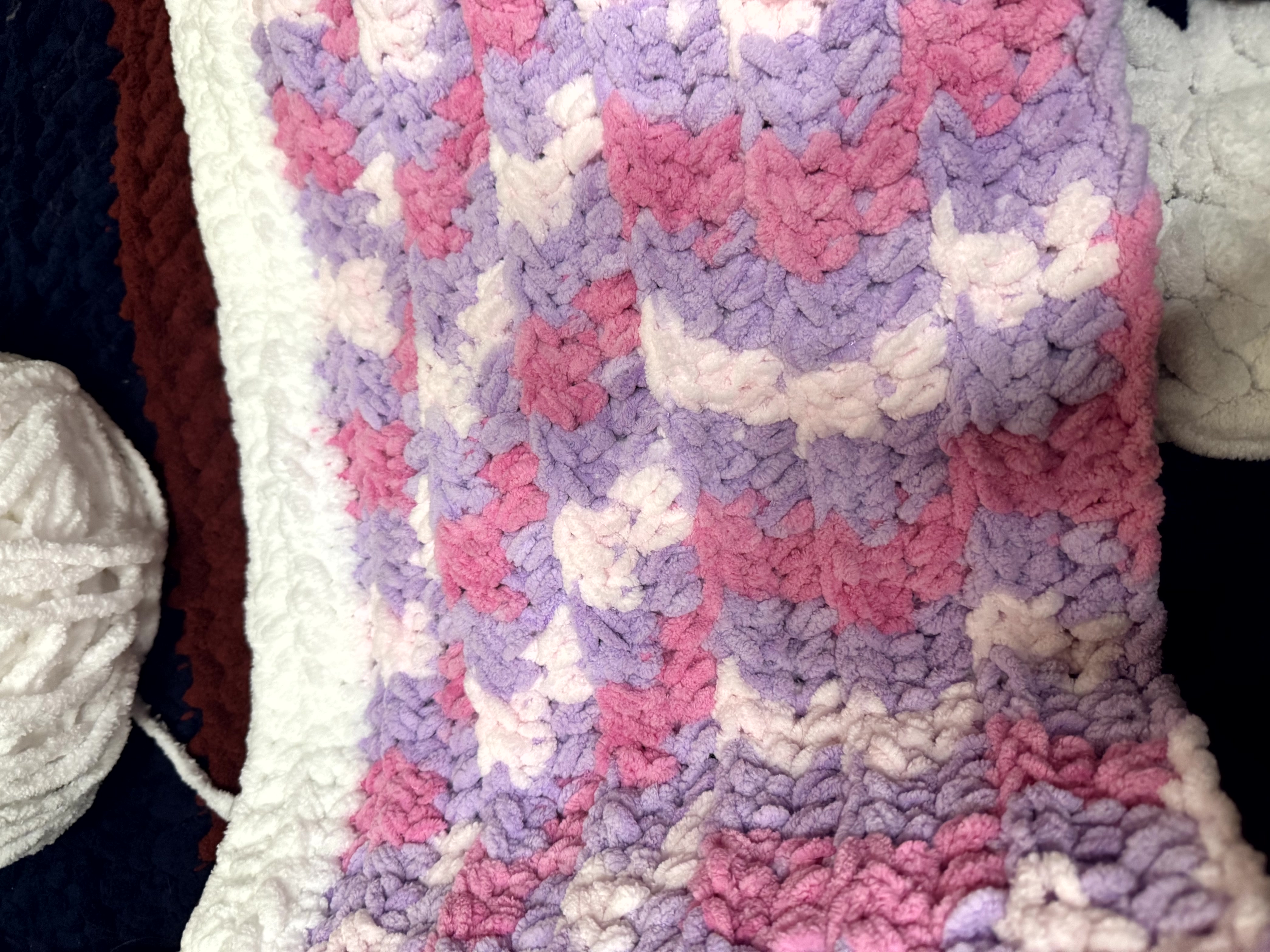 Little Miss Handmade Chenille Blanket