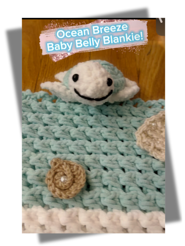 Ocean Breeze Baby Belly Blankie