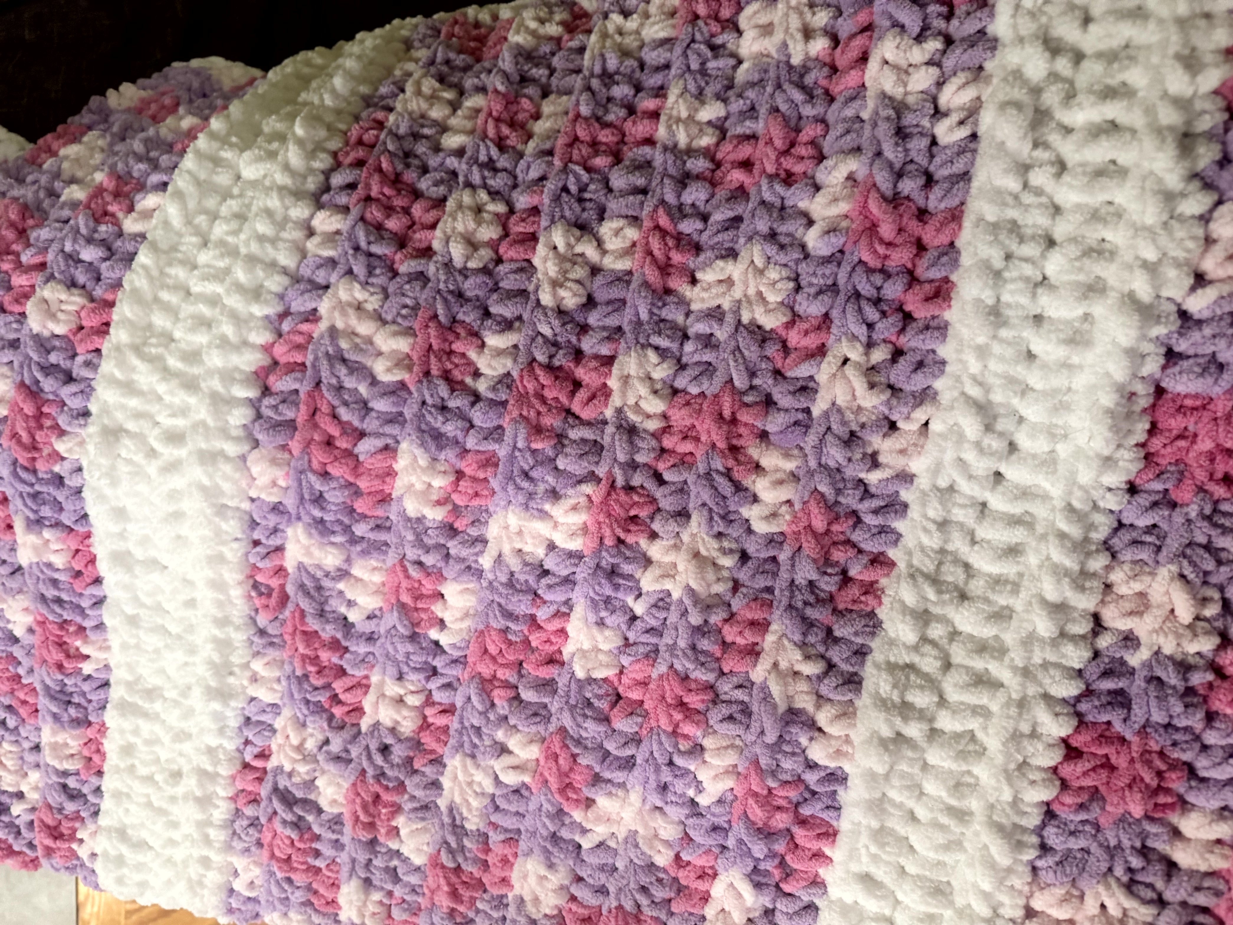 Little Miss Handmade Chenille Blanket