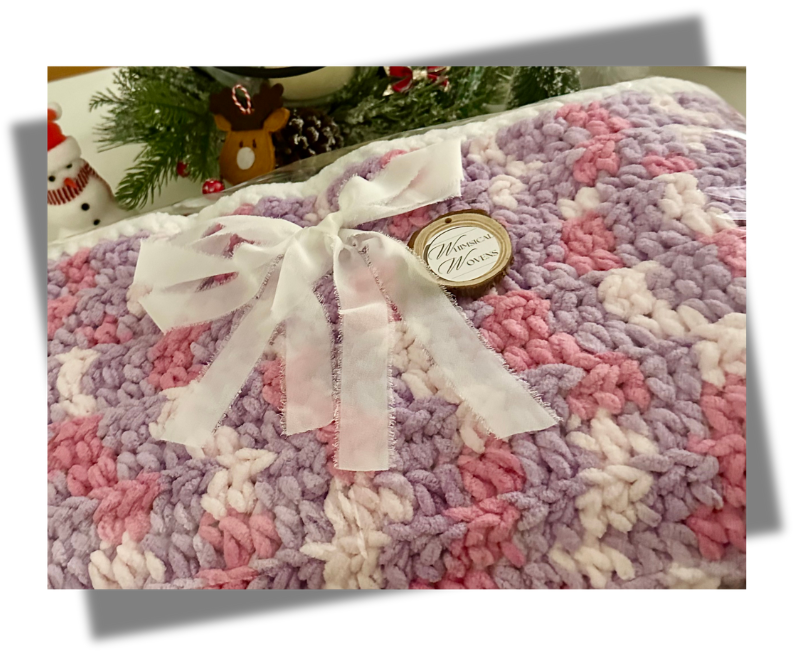 Little Miss Handmade Chenille Blanket