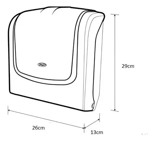 Dispense Porta Papel Toalha Preto Para Banheiro Japi