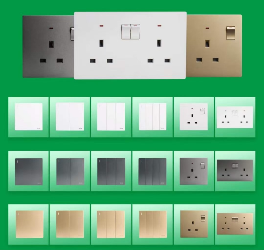 Modern Electrical Wall Sockets and Switches