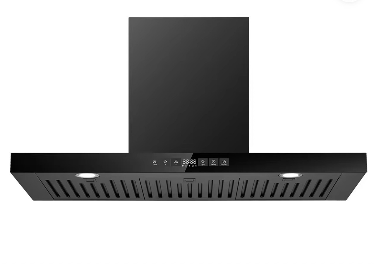 Modern Black Kitchen Range Hood