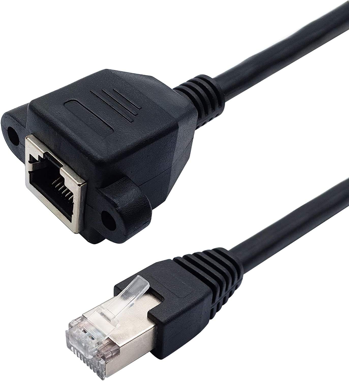 Ethernet Extension Cable with Panel Mount