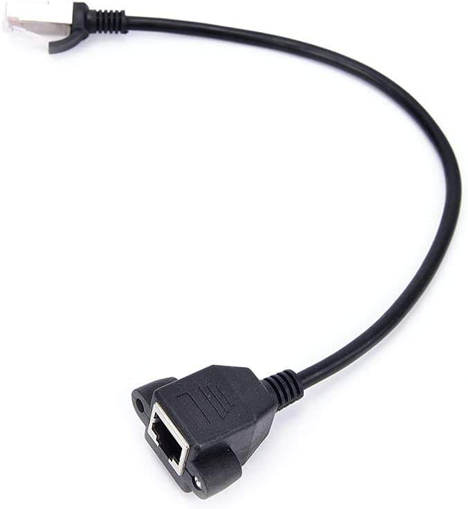 Ethernet Extension Cable with Panel Mount