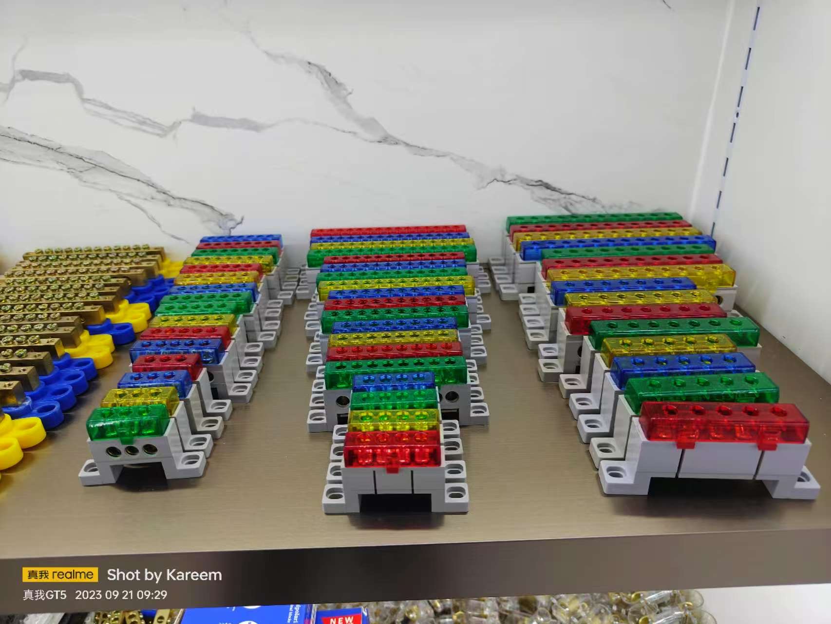 Multi-colored Electrical Terminal Blocks