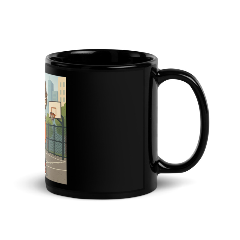 Black Glossy Mug Urban 12 Year Old Jesus