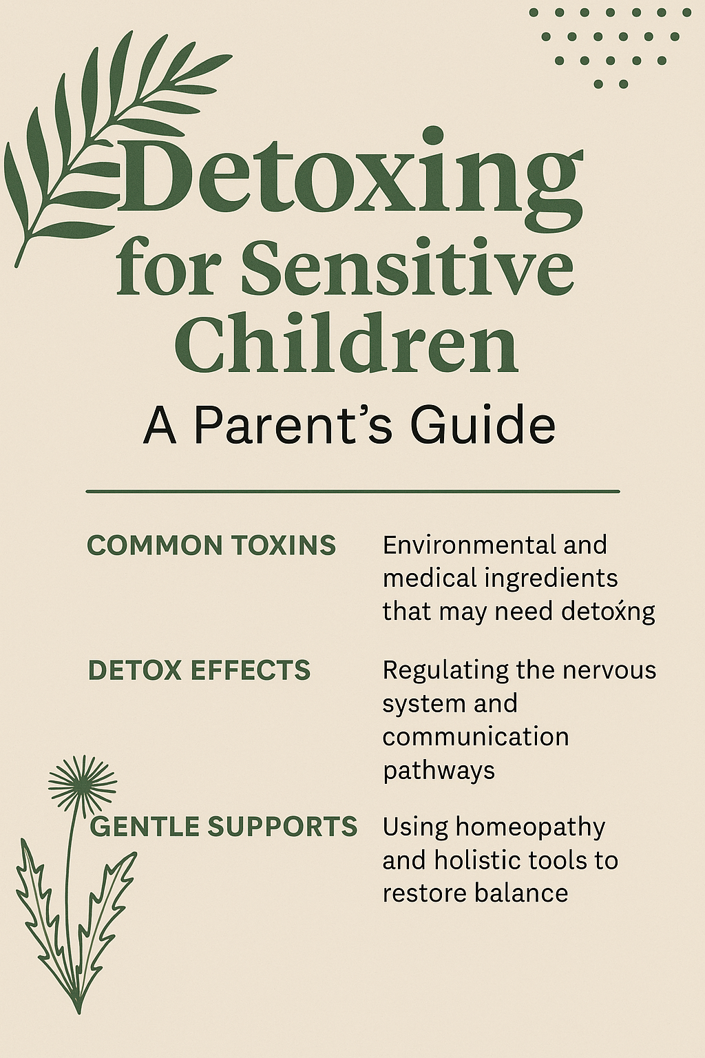 detoxing for sensitive kids