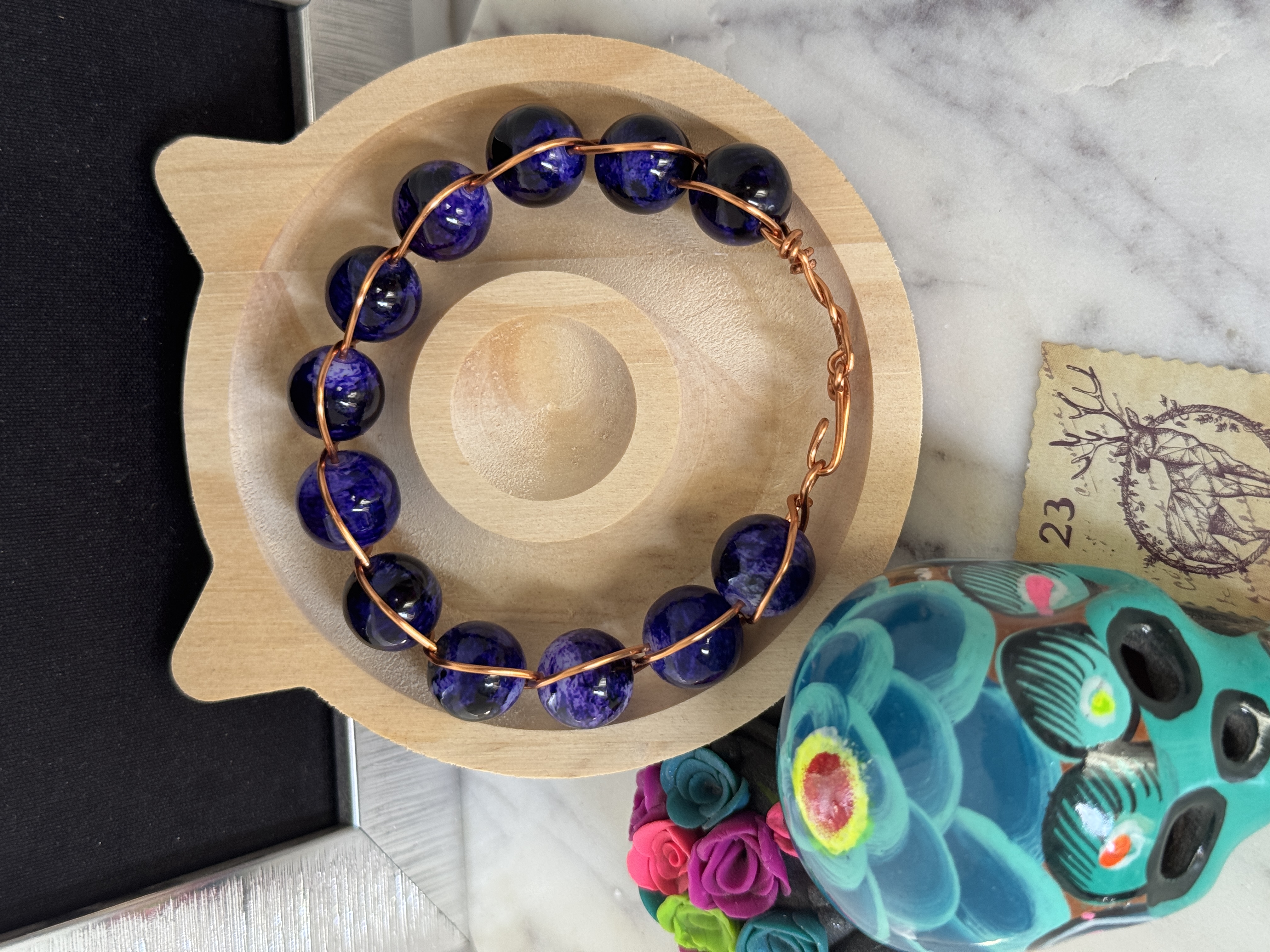 Purple Bead Bracelet
