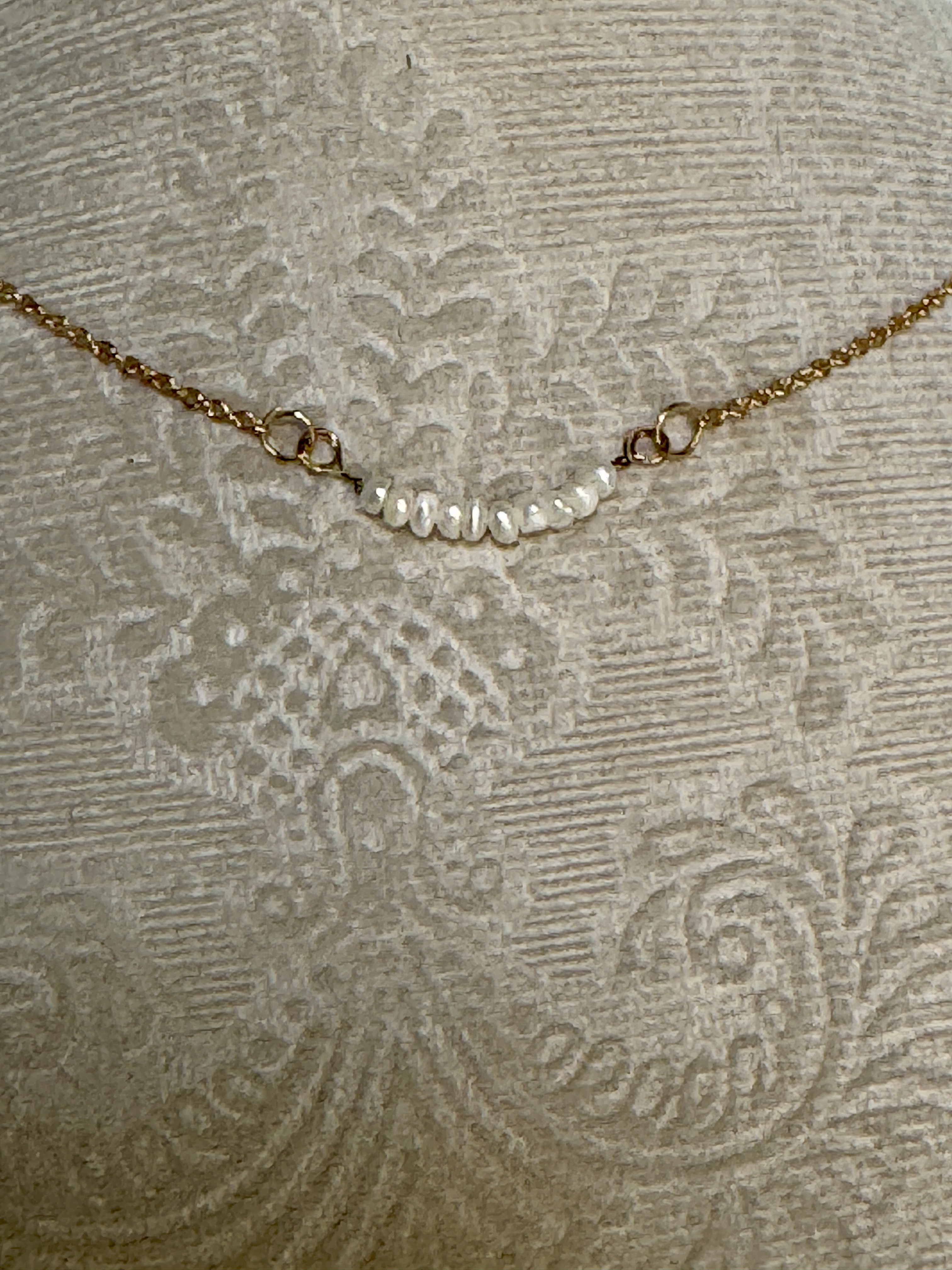 Freshwater Pearl Gold Chain Necklace
