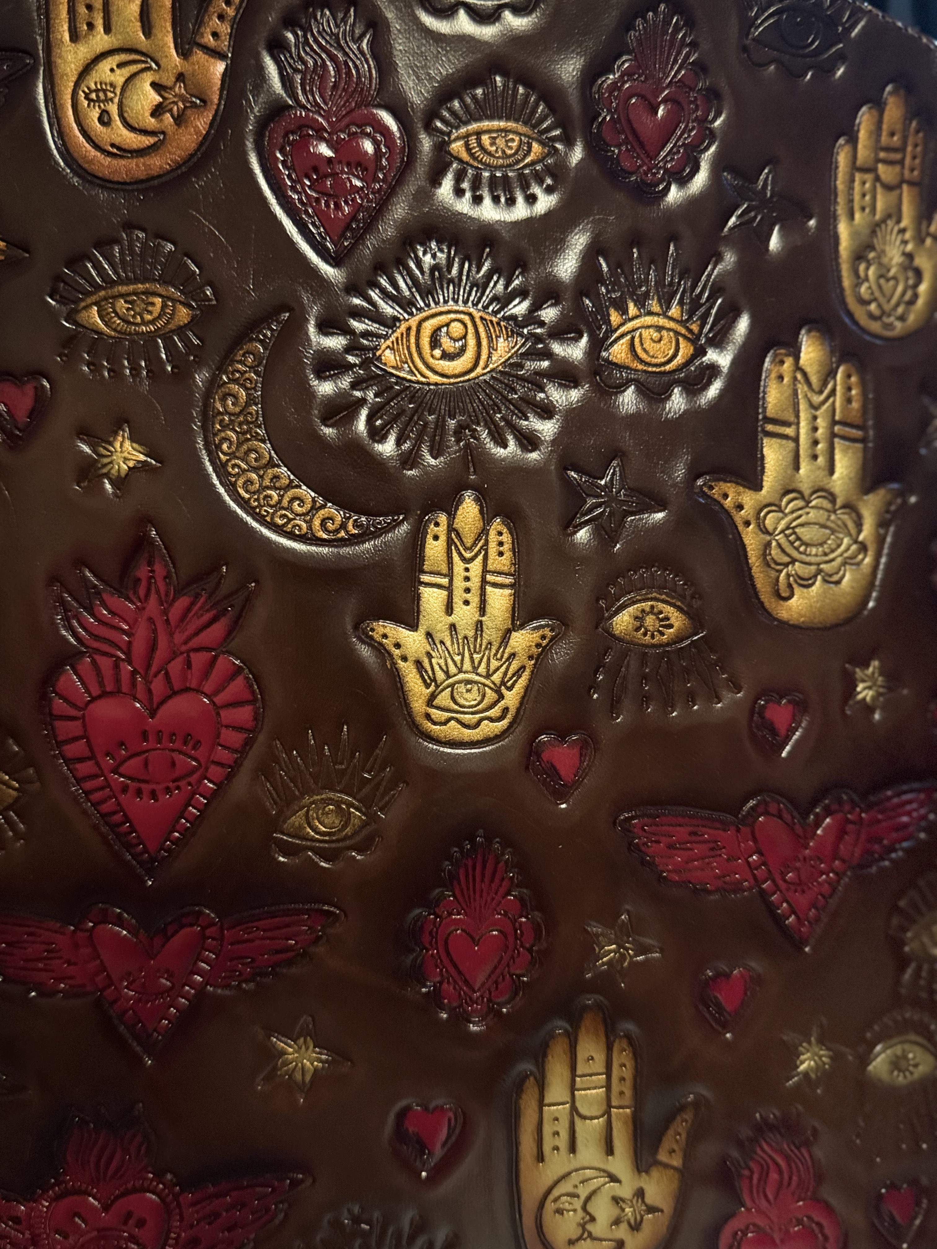 Boho Mystical Leather Handbag