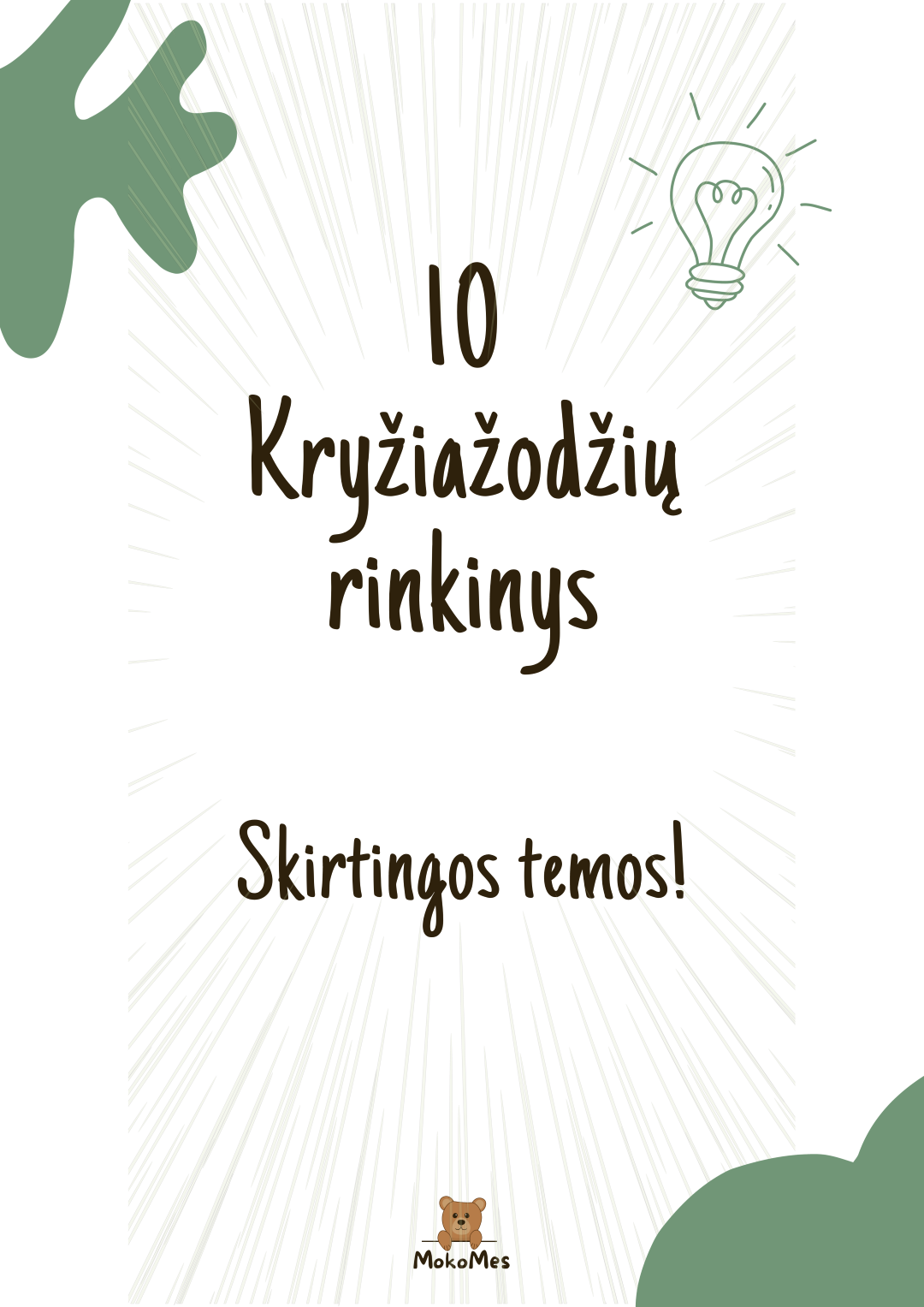 10 kryžiažodžių rinkinys