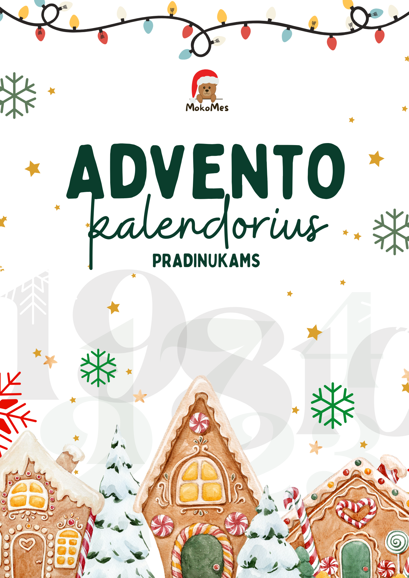 Advento kalendorius pradinukams 2024 metų versija