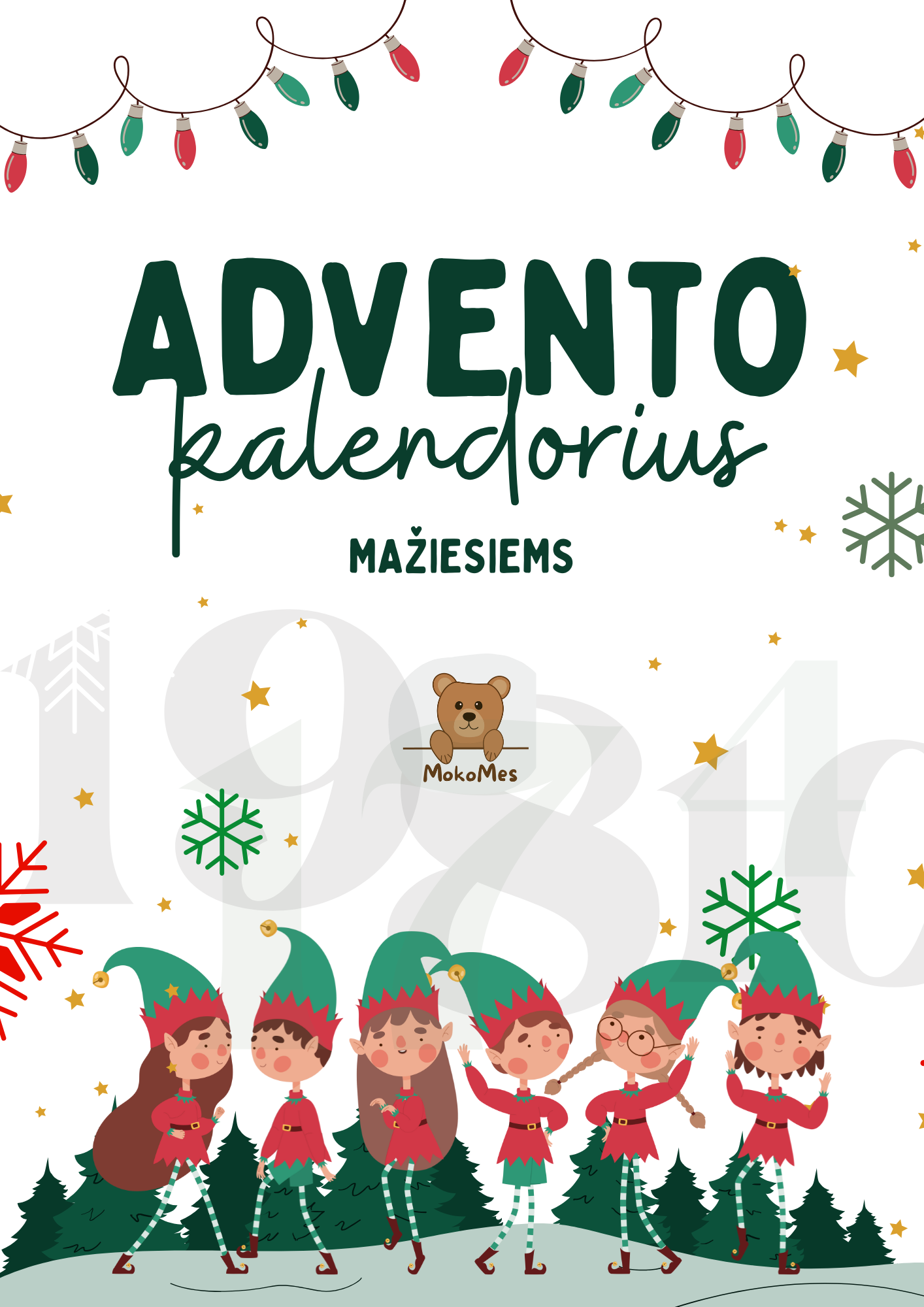 Advento kalendorius mažiesiems 2024 metų versija