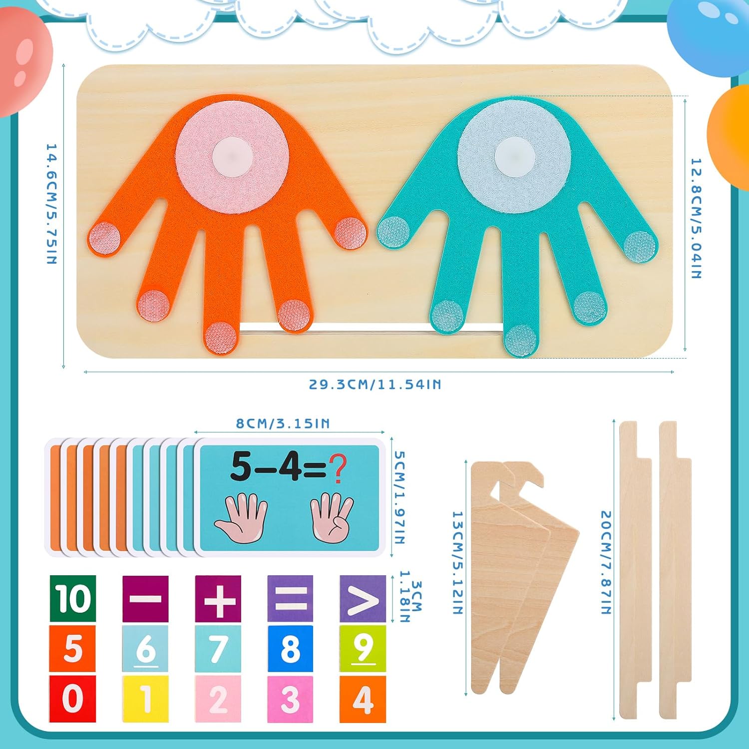 Medinė mokomoji priemonė - aš mokausi skaičiuoti