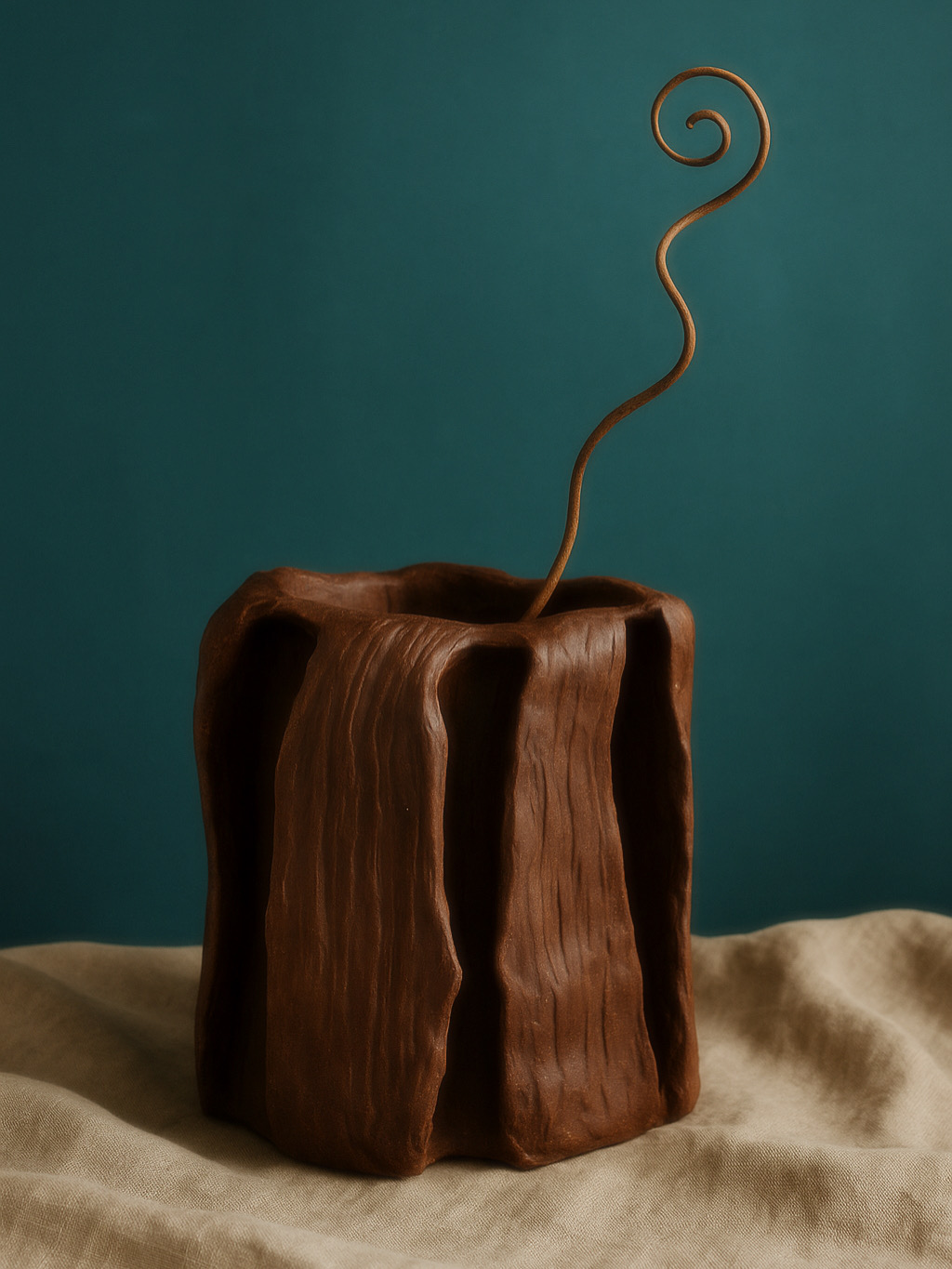 Weathered Earth Vase 1B