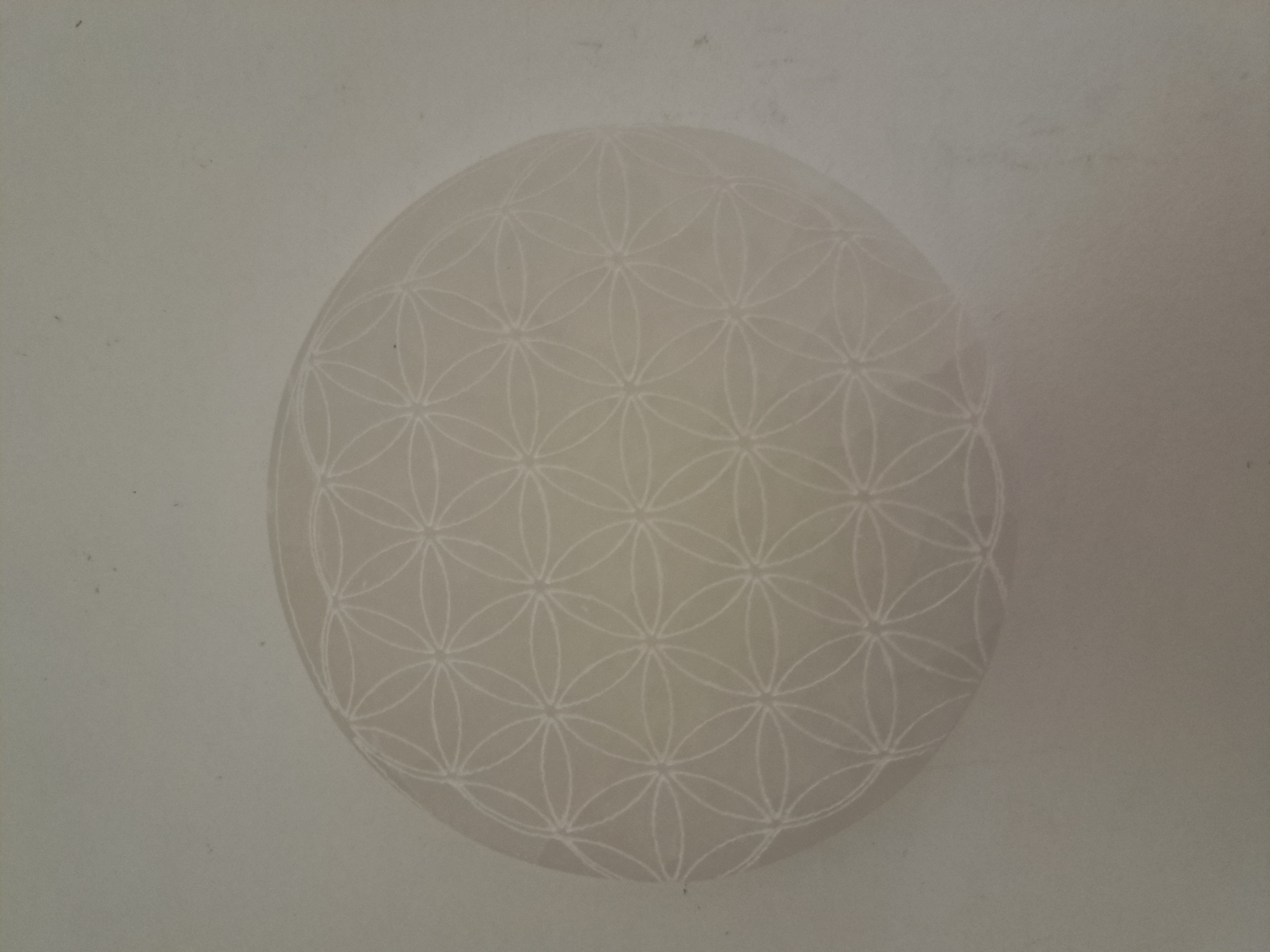 Plato de selenita 