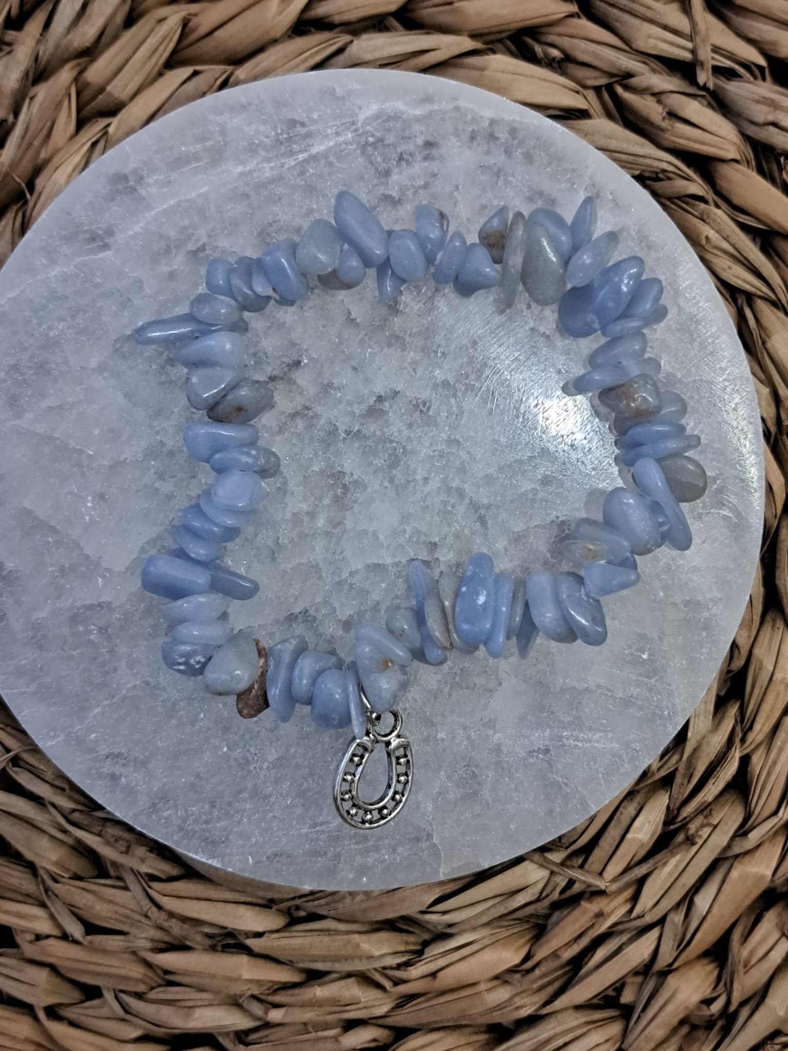 Pulsera de chips con angelita 