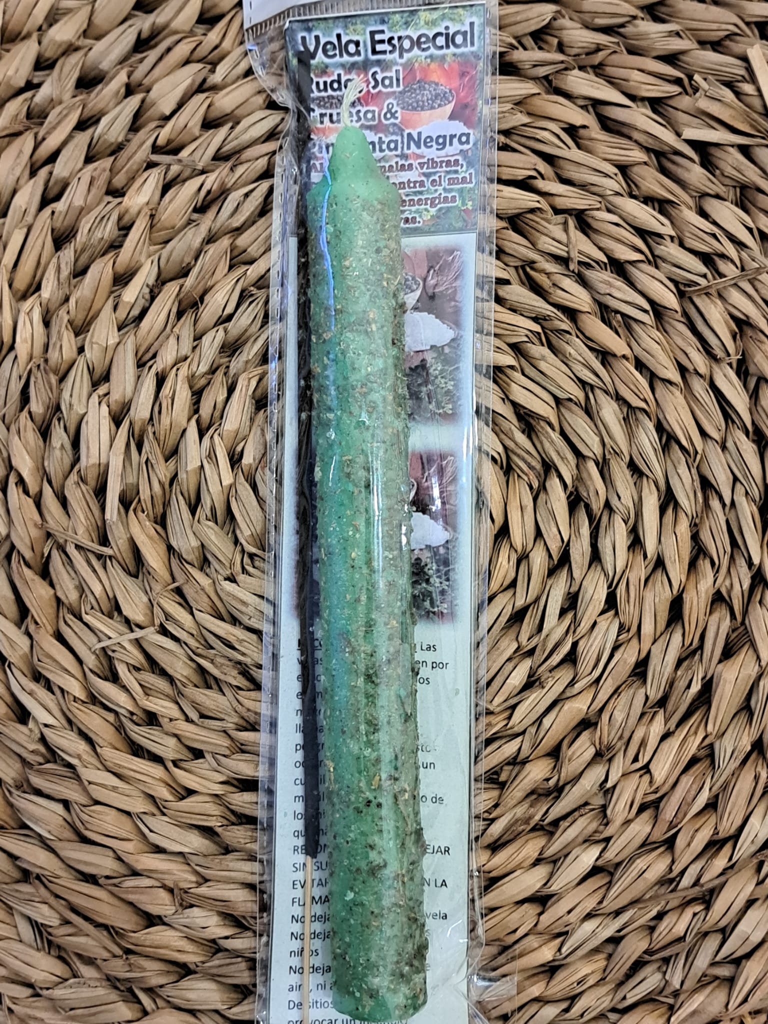 Vela especial de sal, ruda y pimienta negra