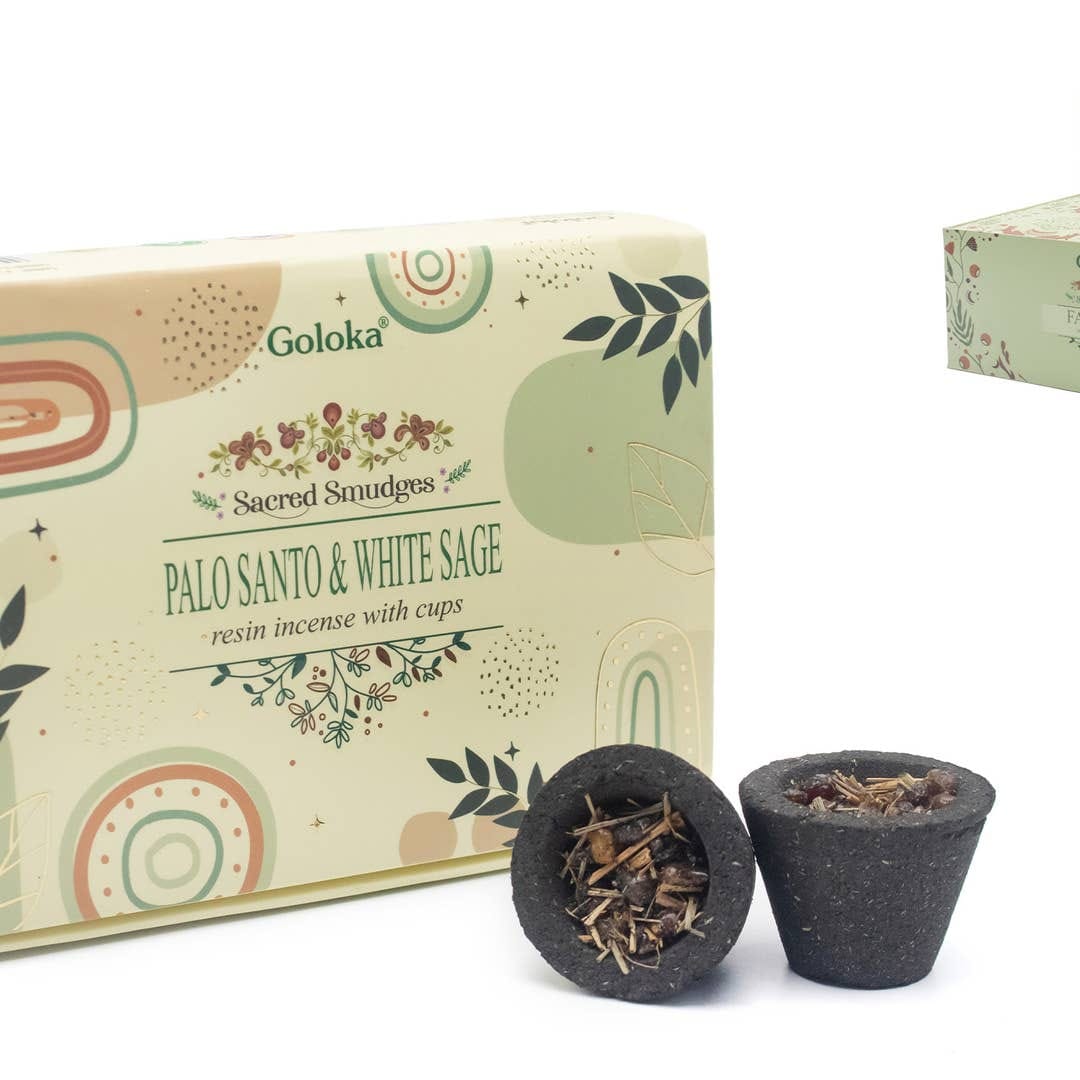 Incienso con resina palo santo y salvia blanca 