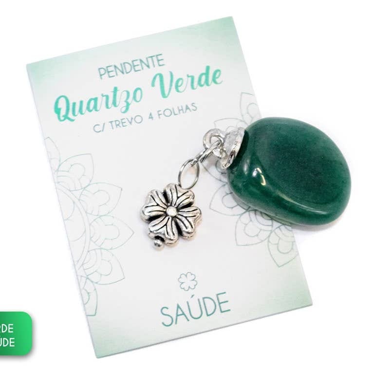 Colgante cuarzo verde