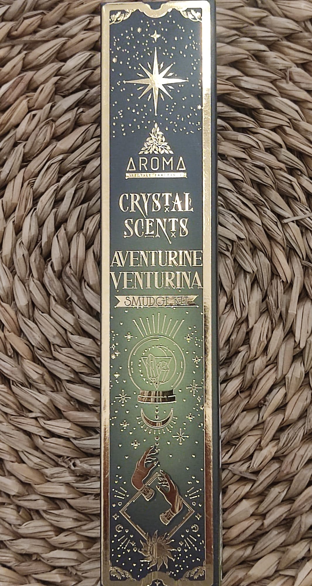 Incienso con aventurina verde